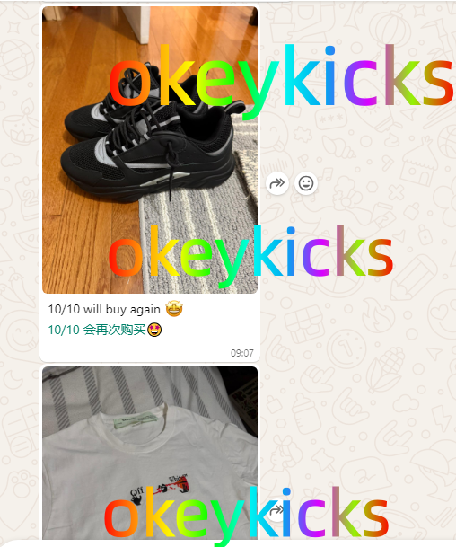 Verified OkeyKicks customer feedback screenshot
